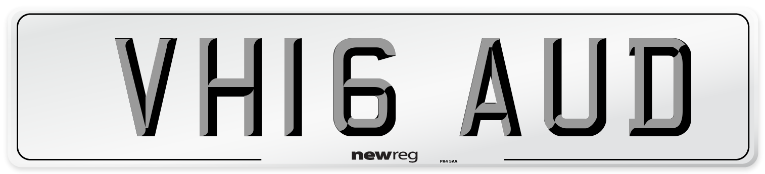 VH16 AUD Number Plate from New Reg